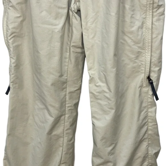 Burton Bio-Lite Beige Snow Pants Zippered Pockets Adjustable Waist Womens L - Picture 3 of 11